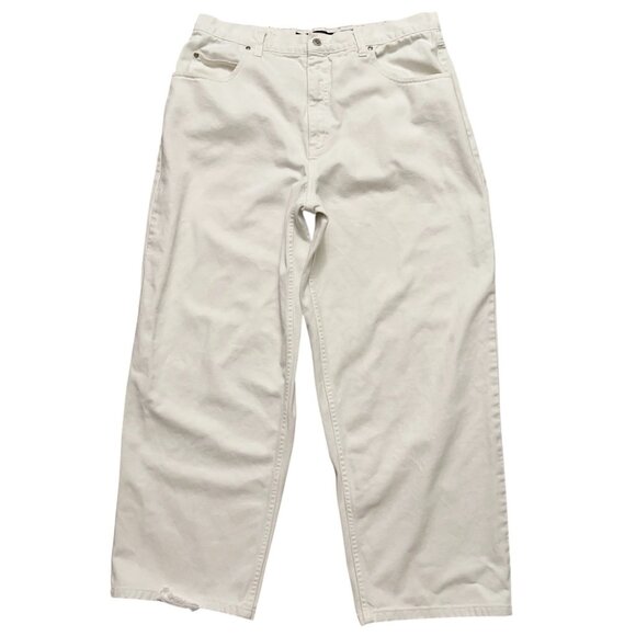 Anchor Blue Beyond Baggy Jeans Mens Size 38x30 Relaxed Fit White VTG Y2K - Picture 1 of 6
